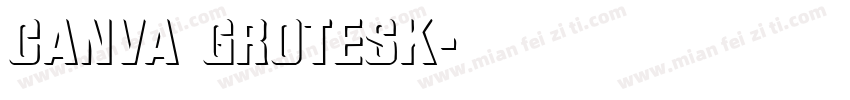 Canva Grotesk字体转换